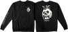 KROOKED FEAR NO MONSTER CREWNECK SWEATSHIRT MEDIUM   BLK