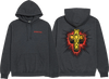 DOGTOWN ESE CROSS 2 HOODIE XLARGE CHARCOAL HEATHER