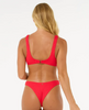 Rip Curl Premium Surf Bralette Swim Top Hibiscus Red
