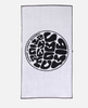Rip Curl Logos Beach Towel Black White One Size