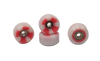 Social Clouds Dual Duromoter Pro Fingerboard Wheels Red White 60d Soft