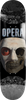 OPERA SKULL MASK SYMMETRICAL SKATEBOARD DECK-8.5 BLACK SLICK