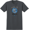 KROOKED PHYSICAL ED SS TSHIRT SMALL CHARCOAL