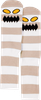 TOY MACHINE MONSTER BIG STRIPE CREW SOCKS TAN 1pr