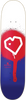 BLUEPRINT SPRAY HEART SKATEBOARD DECK 8.0 WHT/RED/BLU
