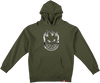 SPITFIRE CHROME BIGHEAD HOODIE XLARGE ARMY