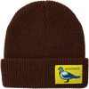 ANTI HERO LIL PIGEON LABEL CUFF BEANIE BROWN/YELLOW