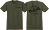 SPITFIRE BATWING CLASSIC SS TSHIRT XLARGE MILITARY GREEN/BLACK