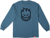 SPITFIRE BIGHEAD LONGSLEEVE LARGE INDIGO BLUE/BLK