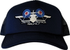 SMA BI-PLANE MESH TRUCKER HAT ADJ-NAVY