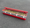 Social Planter Rail FIngerboard Obstical Red 3x3x12