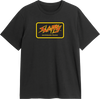 SLAPPY THROWBACK FILL SS TSHIRT LARGE BLACK