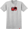 SPITFIRE ETERNAL FILL SS TSHIRT SMALL HEATHER GREY/RED/BLK/WHT