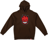 SPITFIRE BIGHEAD FILL HOODIE SWEATSHIRT MEDIUM BRN/RED/BLK/WHT
