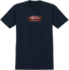 REAL ROSE OVAL SS TSHIRT MEDIUM TRUE NAVY/MULTI