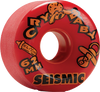 SEISMIC CRY BABY 62mm 84a OPAQUE RED ELIXIR WHEELS SET