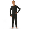 WintersEdge Light Weight Base Layer Pant Youth Charcoal Medium