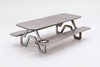 GrindRight Fingerboard Picnic Table Raw Silver 8inch