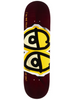 Krooked DBX Eyes Skateboard Deck Wine 8.5