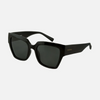 Carve Valerie Polarized Injected Sunglasses Black Grey