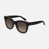 Carve Elba Polarized Sunglasses Black Tort Fade Grey