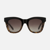 Carve Elba Polarized Sunglasses Black Tort Fade Grey
