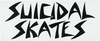 SUICIDAL SKATES LOGO STICKER WHITE