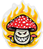 SPITFIRE MUSHROOM BIGHEAD 4" STICKER