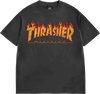 THRASHER FLAME VINTAGE SS TSHIRT MEDIUM BLACK