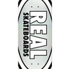 Real EasyRider Oval Logo Skateboard Deck White Glitter 8.5 wb14.25
