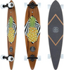 Sector 9 Merchant Pineapple Longboard Skateboard Brown Stain 8.75 x 38