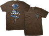 DGK AMEN SHORT SLEEVE TSHIRT SMALL DARK CHOCOLATE