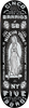 5BORO CINCO BARRIOS SKATEBOARD DECK 8.75 BLACK