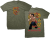 DGK BRUCE LEE LIL' DRAGON SHORT SLEEVE TSHIRT SMALL MILITARY GREEN