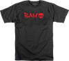 ZERO BAM BLOOD SHORT SLEEVE TSHIRT XLARGE BLACK/RED