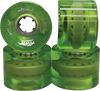 ALVA CRUISER 60MM 83A CLEAR GREEN WHEELS SET