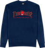 THRASHER SF BIG HEAD OUTLINE CREWNECK SWEATSHIRT XLARGE NAVY