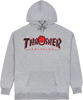 THRASHER SF BIG HEAD OUTLINE HOODIE SWEATSHIRT SMALL ASH