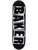Baker 3 Logo Skateboard Deck Black White 8.5 Square