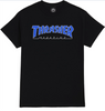 Thrasher Outlined Tshirt Black Blue S