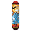 World Industries World Kombat Skateboard Deck Orange Blue 8.25