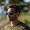 Abaco Dockside Polarized Sunglasses Matte Black Grey