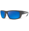 Abaco Edgewater Polarized Sunglasses Matte Black Deep Blue Mirror