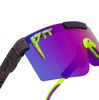 Pit Viper Originals Wide Sunglasses Electric Shock Pink Purple HDPV Polarized