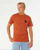 Rip Curl Wettie Passage Icon Tshirt Baked Clay