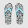 Reef Kids AHI Sandals Light Blue Palm