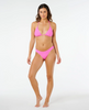 Rip Curl Prem Surf Hi Leg Skimpy Swim Bottom Super Pink