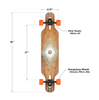 Loaded Tan Tien Flex 2 Skateboard Complete Brown 8.75x39"