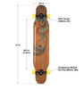 Loaded Tarab II Flex 2 Skateboard Complete Brown 9.5x47"