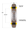 Loaded Tesseract II Chroma Skateboard Complete Natural Silver 9.6x39.5"